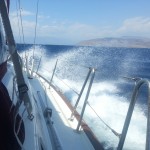 über 30kn Wind und 2m Welle