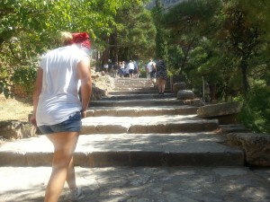 Eingang zum Orakel von Delphi