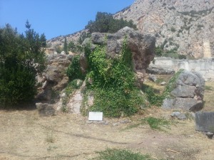 The Rock of Sybille in Delphi