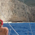 Carmen erreicht die Navagio Bucht