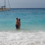 Carmen und Dominik in Navagio