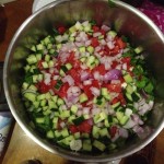 Der leckere griechische Salat