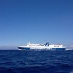 Kefalonia Fähre im Ionischen Meer