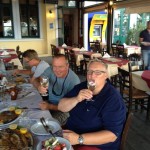 Abschieds-Dinner der Crew 1 im Meltemi Fisch-Restaurant