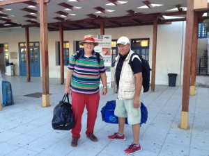 Jörg und Chris am Santorin Airport