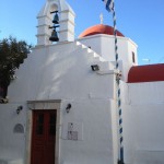 Kirchlein in den Gassen von Mykonos