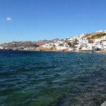 die Hafenpromenade von Mykonos