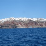Einfahrt in die Cladera von Santorini