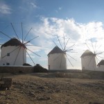 Windmühlen in Mykonos-Stadt