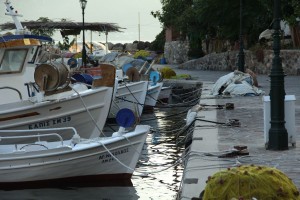 Fischerboote in Vathi