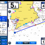 iPad mit Navionics Karten App